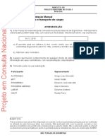 Ergonomia ─ Movimentação Manual  - PROJETO ABNT NBR ISO 11228-1