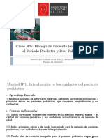 Pre-Intra-post Pabellon enfermeria pediatrica