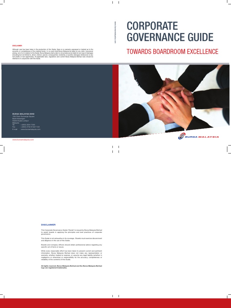 Bursa Malaysia Corporate Governance Guide | PDF | Audit Committee ...