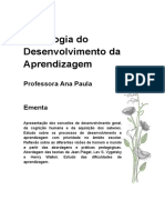 Psicologia Do Desenvolvimento Da Aprendizagem