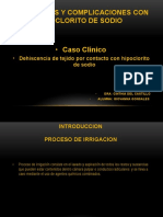 Accidentes y Complicaciones Con Hipoclorito de Sodio