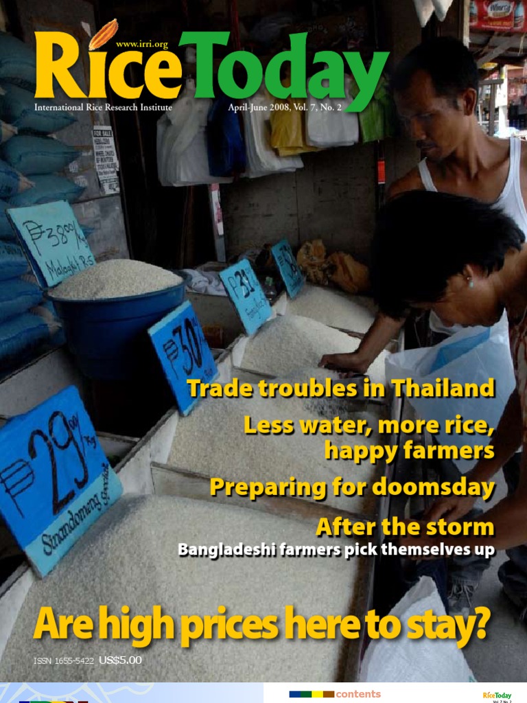 Rice Today Vol. 7, No. 2 | PDF | International Rice Research Institute ...