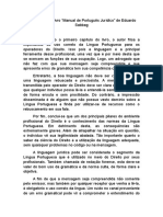 Fichamento Do Livro "Manual de Português Jurídico", de Eduardo Sabbag