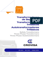 Transformadores Autotransformadores Aislamiento Monofasicos Trifasicos Isolating Single Three Phase Transformers Autotransformers Control