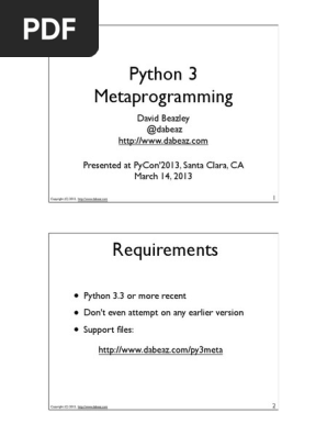 python metaprogramming