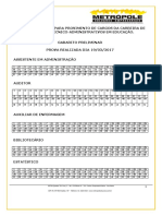 GABARITO+PRELIMINAR+TECNICO-ADMINISTRATIVO+EM+EDUCAÇÃO+EDITAL+162_2016