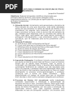 Proposta de Ueps Para o Ensino Da Disciplina de Física No Ensino Fundamental