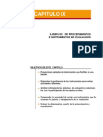 Ejemplos de Procedimientos e Instrumentos de Evaluacion