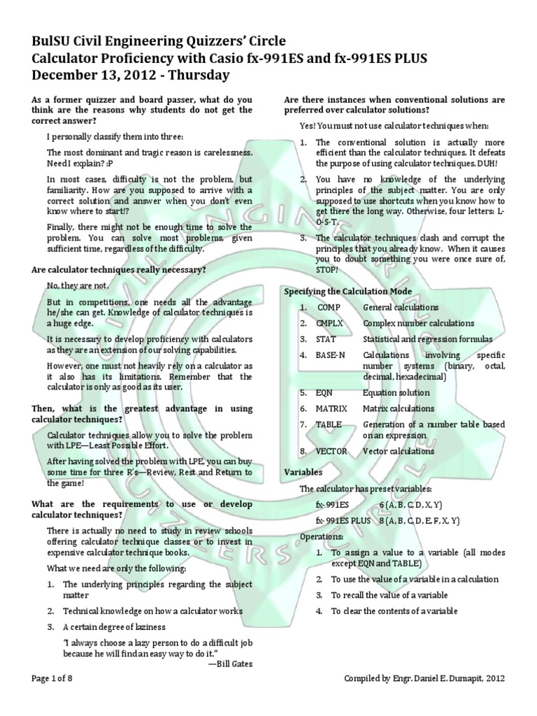 Calculator Proficiency | PDF | Complex Number | Line (Geometry)