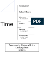 Community Helpers Time Line