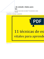 11 Técnicas de Estudio Vitales Para Aprender Más