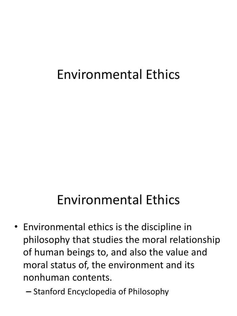 Environmental ethics.pdf Ecosystem Services Environmental Ethics