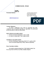 Curriculum Vitae: Carrier Objective