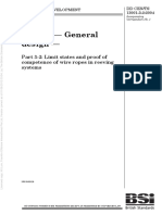 BS DD CENTS 13001 3 2 Cranes General Design Limit States and Proof of Competence of Wire Ropes in Reeving Systems