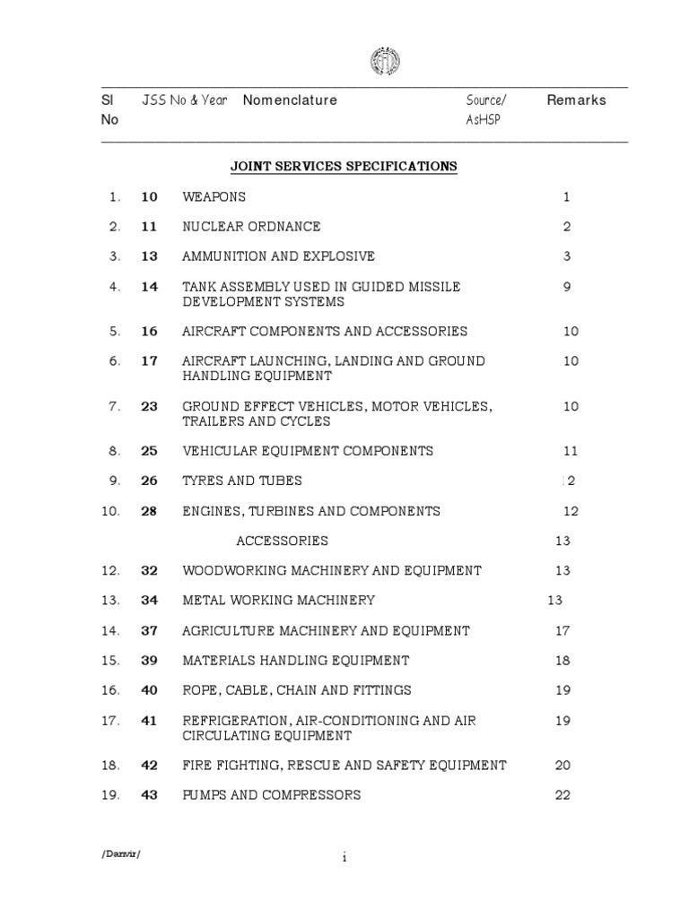 Joint Services Specifications Overview | PDF | Pipe (Fluid Conveyance ...