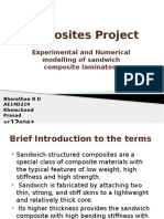 Composites Project: Experimental and Numerical Modelling of Sandwich Composite Laminates