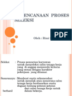 Perencanaan Proses Seleksi