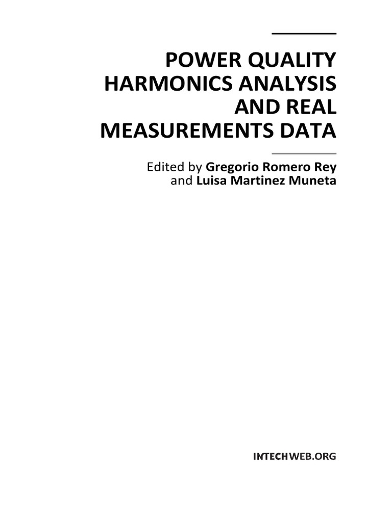 Gregorio Romero Rey and Luisa Martinez Muneta-Power Quality Harmonics ...
