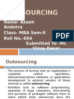 Name-Akash Andotra Class - MBA Sem-II Roll No.-604 Submitted To - Mr. Vinay Kesar