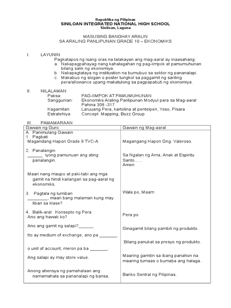 Demo Teaching | PDF