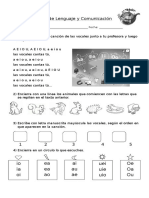 Guía Preparatoria Prueba Vocales 1°