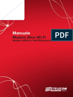 Manuale Modem Alice Wi-Fi Modem ADSL2+ VolP/Ethernet/Wi-Fi