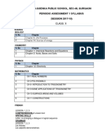 G.D.Goenka Public School, Sec-48, Gurgaon Periodic Assessment 1 Syllabus