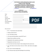 Form Daftar Ujian Skripsi