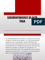 Sedimentadores de Alta Tasa