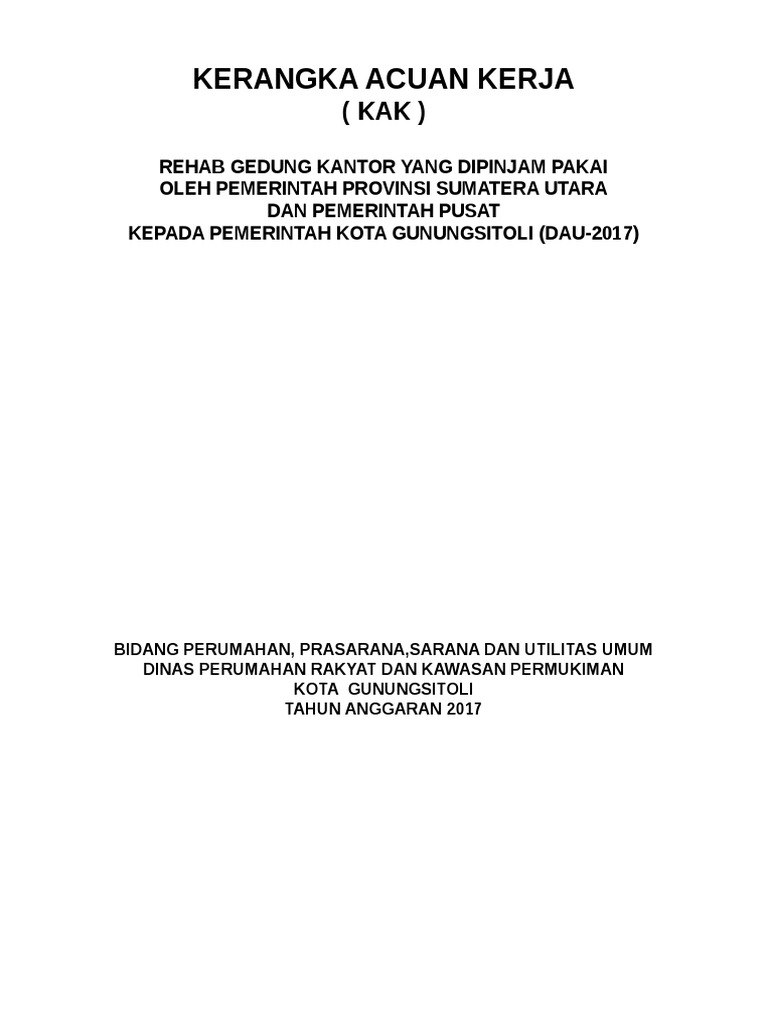 KERANGKA ACUAN KERJA_REHAB GEDUNG KANTOR.doc