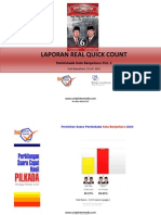 Laporan Real Quick Count Kota Banjarbaru Putaran 2