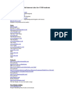 Useful Internet Sites 2014 PDF