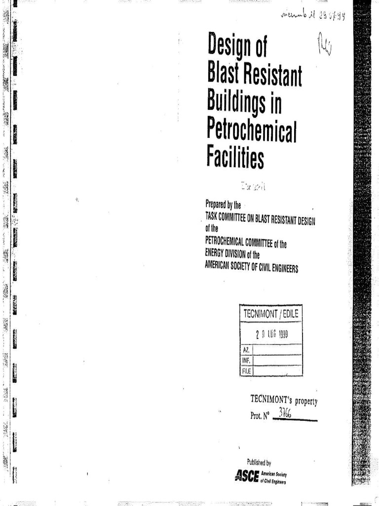 Design of Blast Resistant Buildings in Petrochemical Facilities | PDF