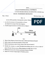 KTU BE 100 Engineering Mechanics Question Paper 