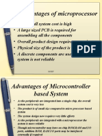 Disadvantages and advantages of microprocessor vs microcontroller systems