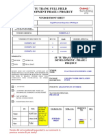 Su Tu Trang Full Field Development Phase 1 Project: Vendor Front Sheet