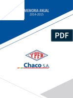 Memoria Anual YPFB Chaco SA 2014-2015