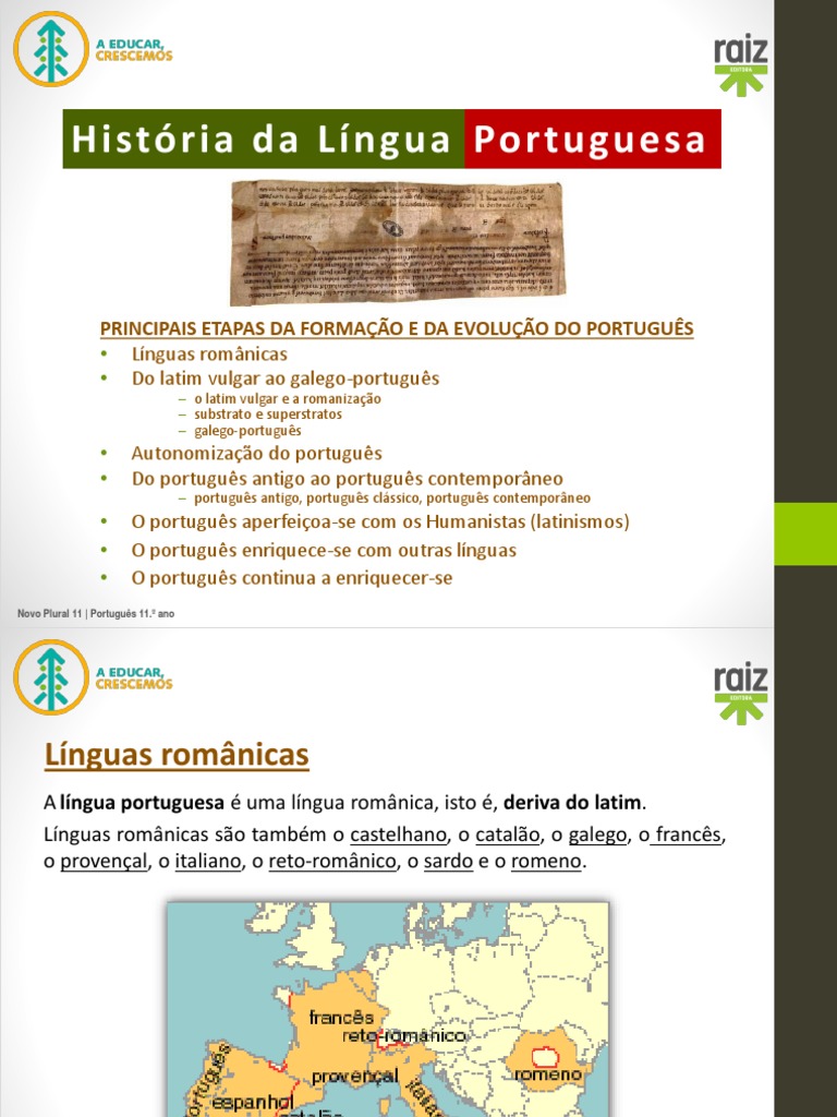 Evolução da Língua Portuguesa | PDF | Latim | Português (idioma)