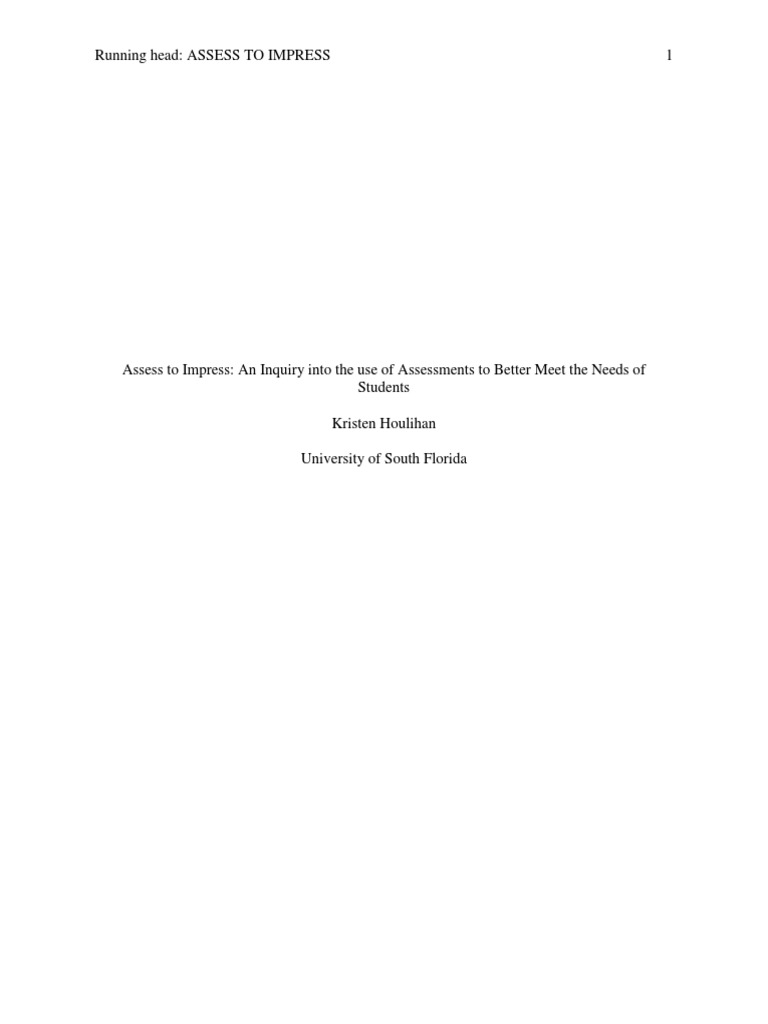 Final Inquiry Paper | PDF | Educational Assessment | Rubric (Academic)