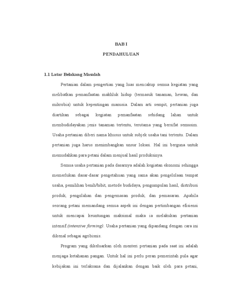 Contoh MakalAh Diversifikasi Pertanian PDF