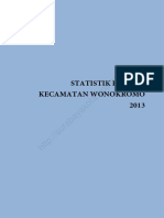 Statistik Daerah Kecamatan Wonokromo 2013