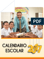 Calendario Escolar Mined 2017