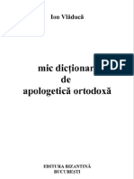 Ion Vladuca Mic Dictionar Apologetic