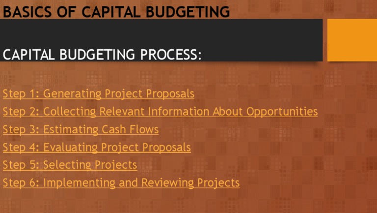Capital Budgeting Process Explained | PDF
