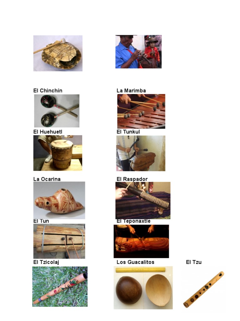 Instrumentos Folkloricos de Guatemala | PDF