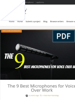 The 9 Best Microphones For Voice Over Work