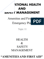 Lecture 11- Aminities, Emergency Plan