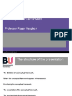 Conceptual Framework: Professor Roger Vaughan