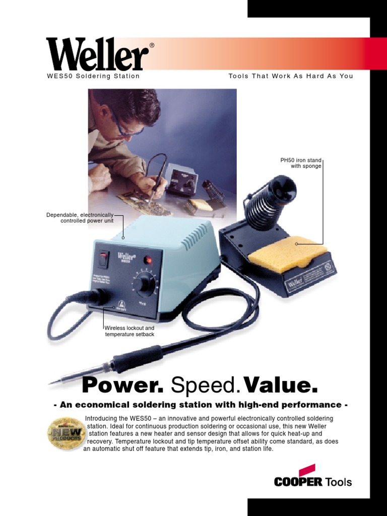 372 145 Weller Wes51 Specifications 44224 Soldering Manufactured Goods