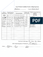 edu 512 fieldwork log